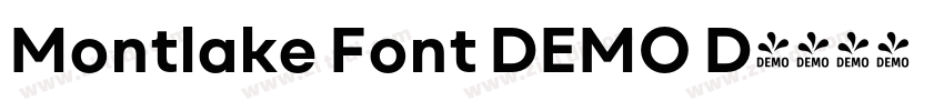 Montlake Font DEMO D字体转换